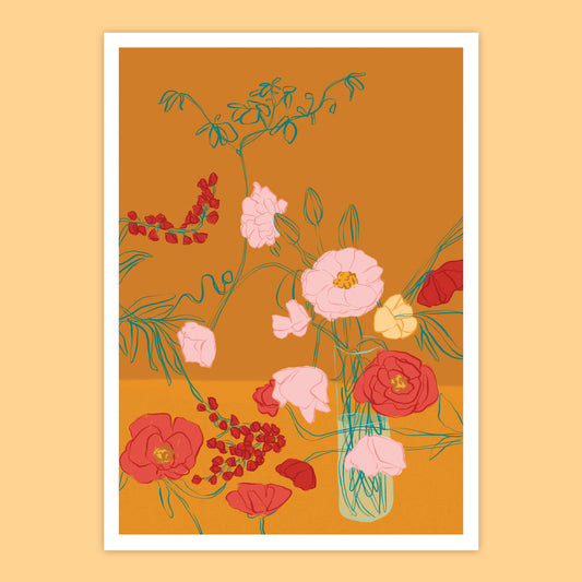 Autumn Bloom Art Print