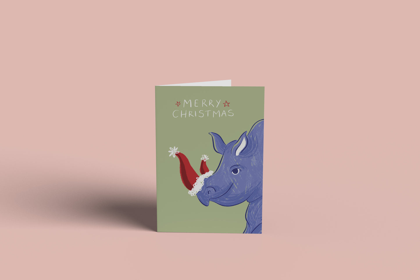 Rhino Christmas Card