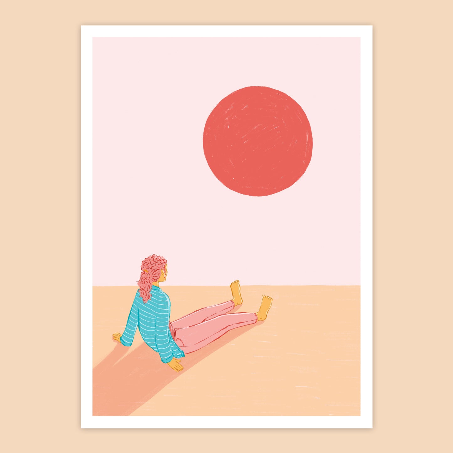 Red Sunset Art Print